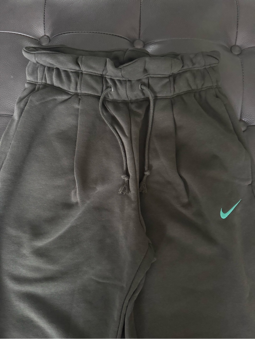 Nike high waisted wide leg with slit on hem